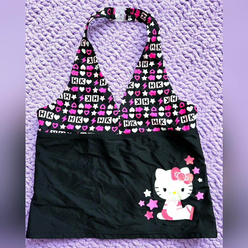 Youth 14 Hello Kitty Halter Bikini Top